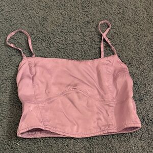 Aerie Purple Crop Top